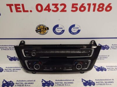 PANNELLO CLIMA E RADIO BMW 316D F31 COD. 61316814187 - 64119363546 - USATO