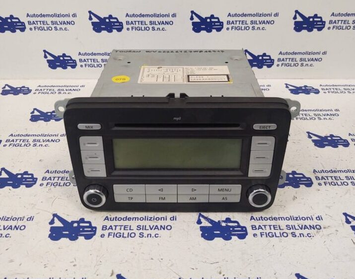 AUTORADIO VOLKSWAGEN TOURAN 2007 - 2010 COD. 1K0035186AD (CODICE NON FORNITO)